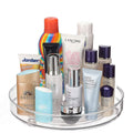 Clear Rotating Lazy Susan Turntable Organizer for Kitchen Cabinets Spices 9.25 Inch Storage Containers